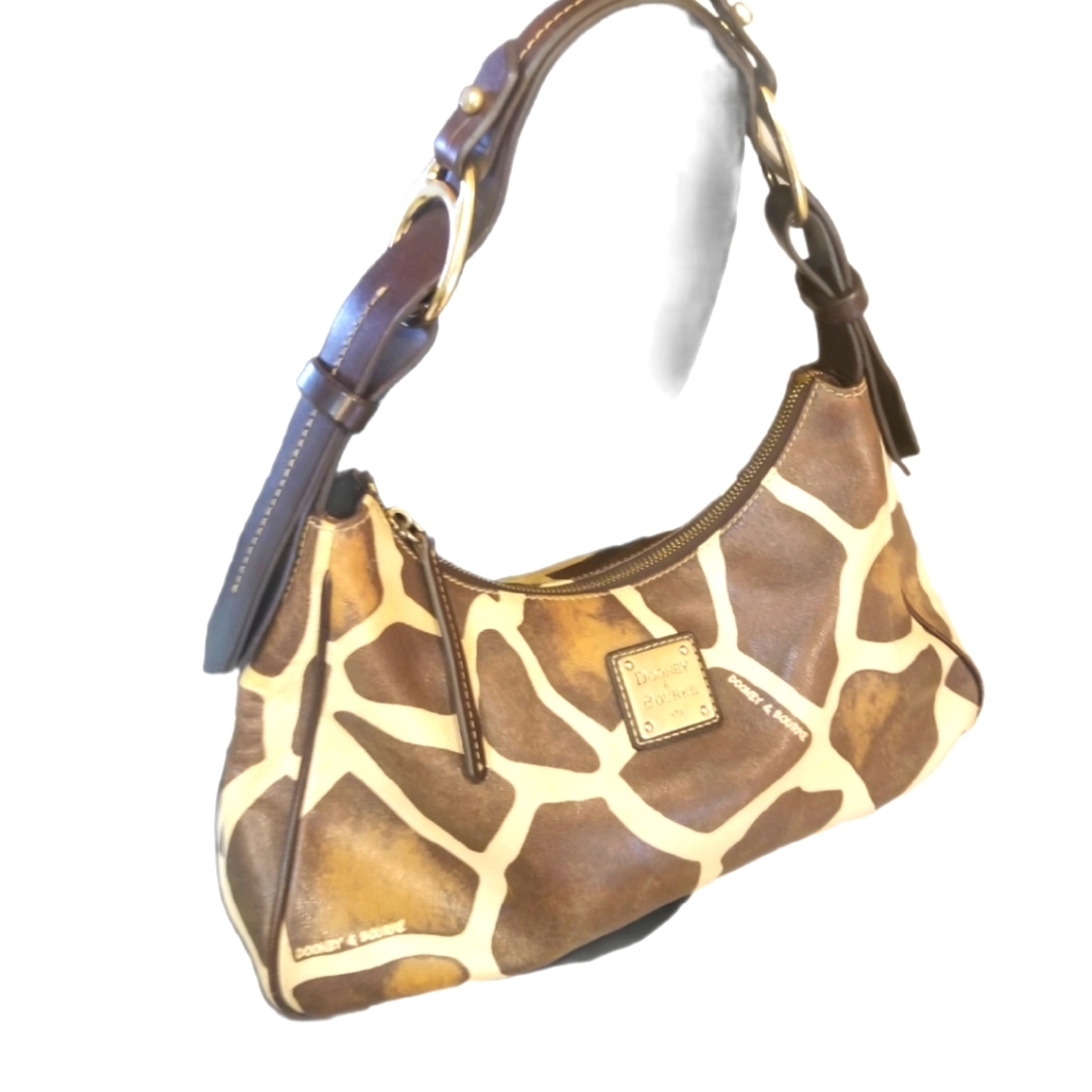 Dooney & Bourke 1975 Giraffe Leather Hobo Bag